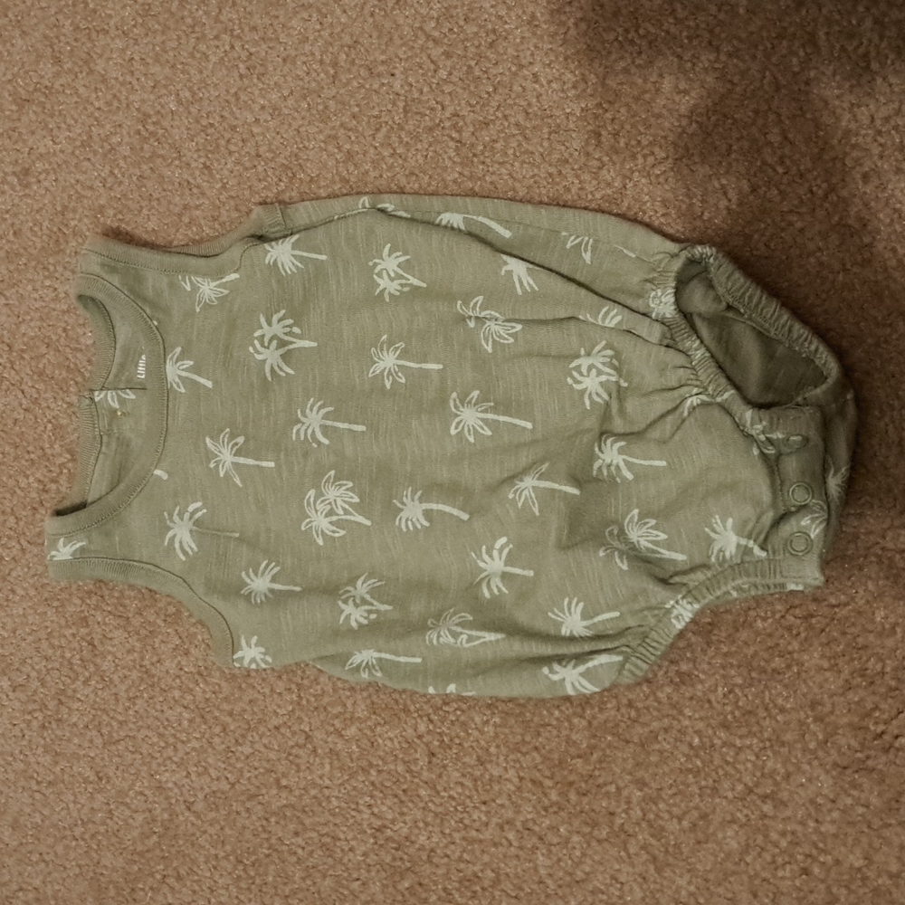 Little co. Palm tree romper size 6m NWOT